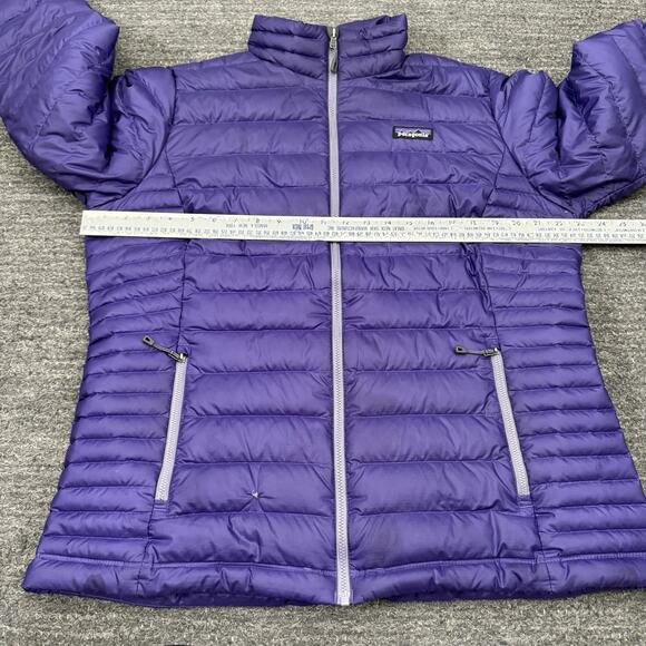 Patagonia Down Sweater Full Zip Jacket Womens XL Purple Insulated Puffer Puff - Picture 8 of 15